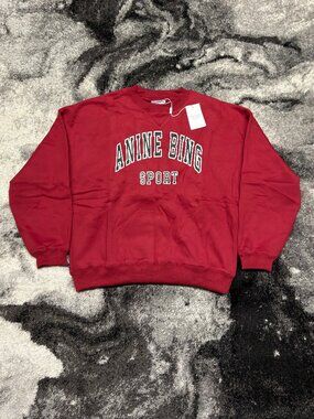 Anine Bing Sport Red Sweater Womens Medium